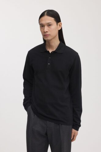 Das Langarm-Piqué-Polo