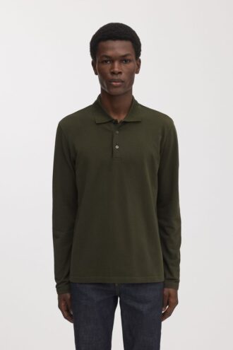 Das Langarm-Piqué-Polo