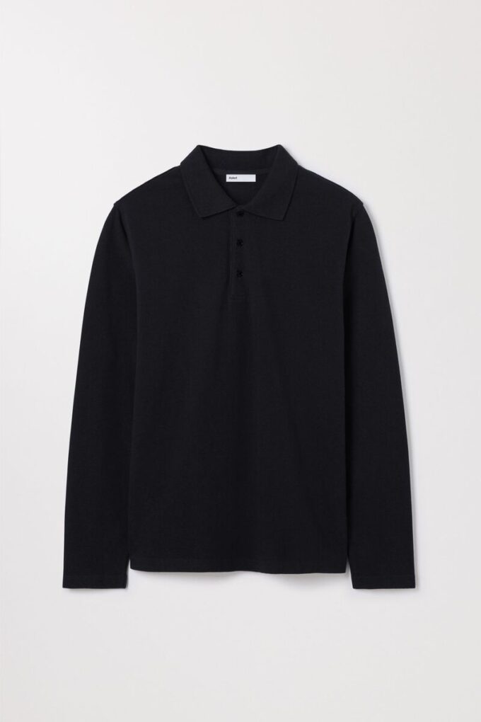Das Langarm-Piqué-Polo Das Langarm-Piqué-Polo