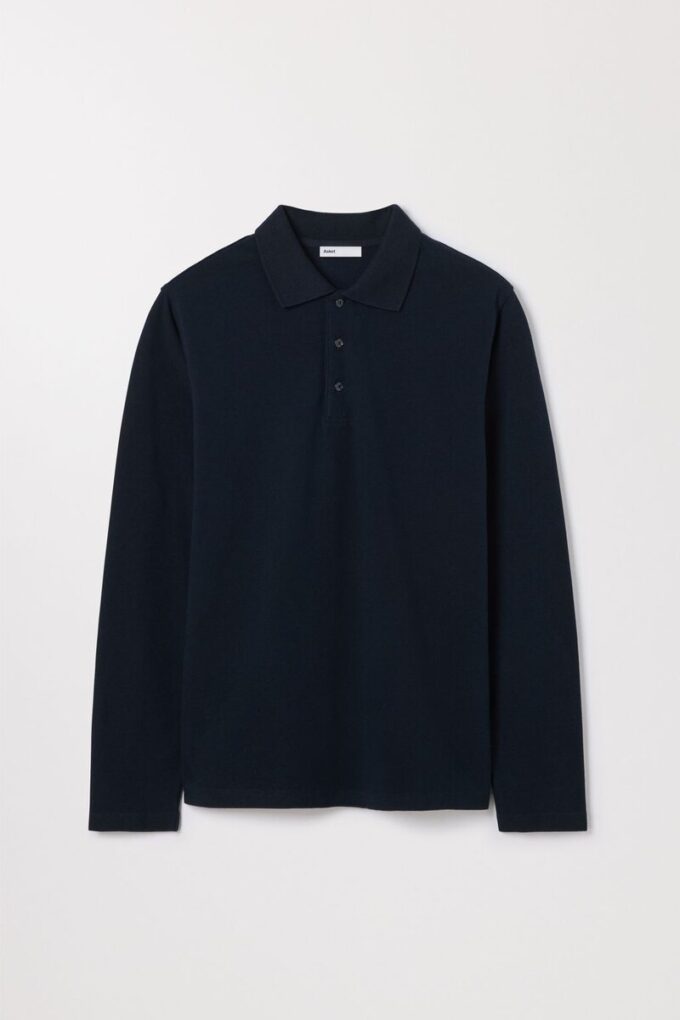 Das Langarm-Piqué-Polo Das Langarm-Piqué-Polo