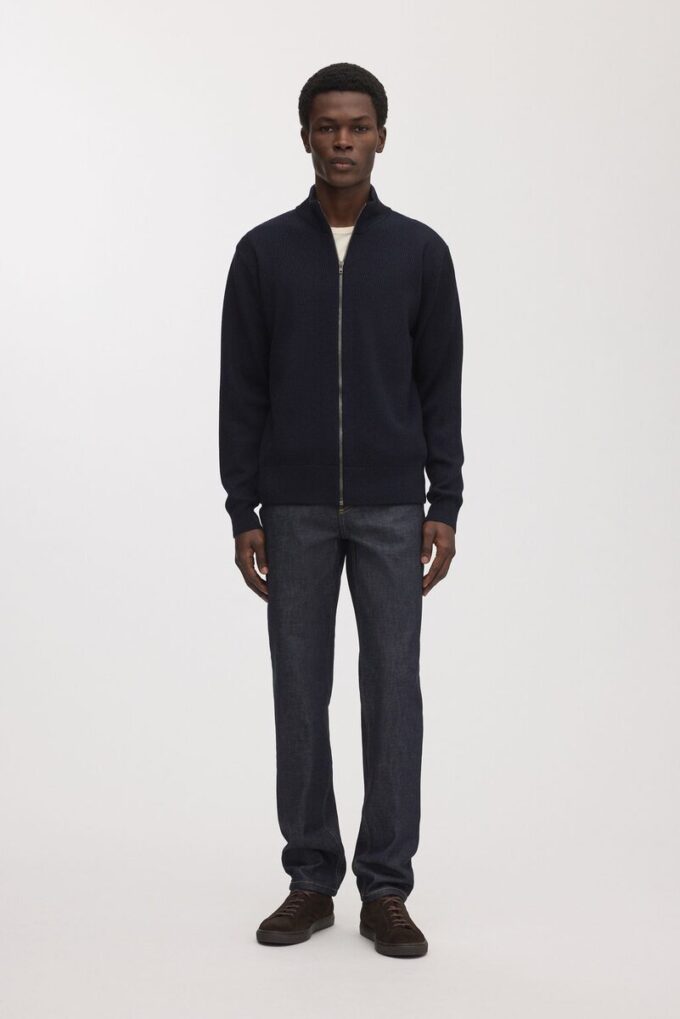 Der Merino-Cardigan mit Reißverschluss Der Merino-Cardigan mit Reißverschluss