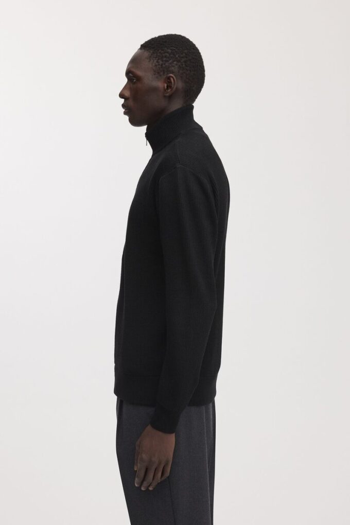 Der Merino-Cardigan mit Reißverschluss Der Merino-Cardigan mit Reißverschluss