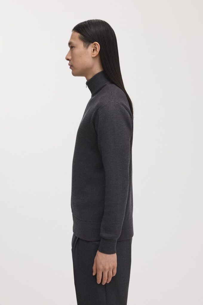 Der Merino-Cardigan mit Reißverschluss Der Merino-Cardigan mit Reißverschluss