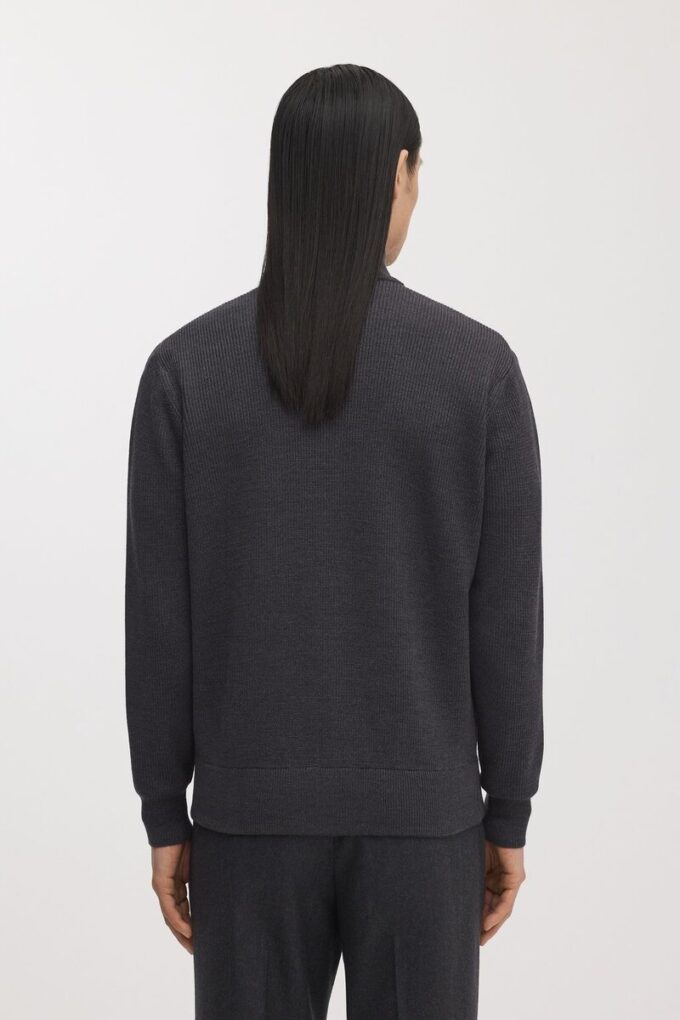 Der Merino-Cardigan mit Reißverschluss Der Merino-Cardigan mit Reißverschluss