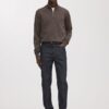 Der Merino-Pullover mit halbem Reißverschluss Der Merino-Pullover mit halbem Reißverschluss