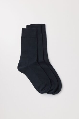 Die Baumwollsocken im 3er-Pack