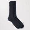 Die gerippten Baumwollsocken im 3er-Pack