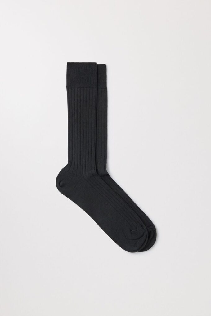 Die gerippten Merino-Socken