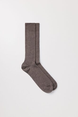 Die gerippten Merino-Socken