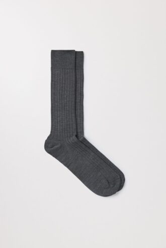 Die gerippten Merino-Socken